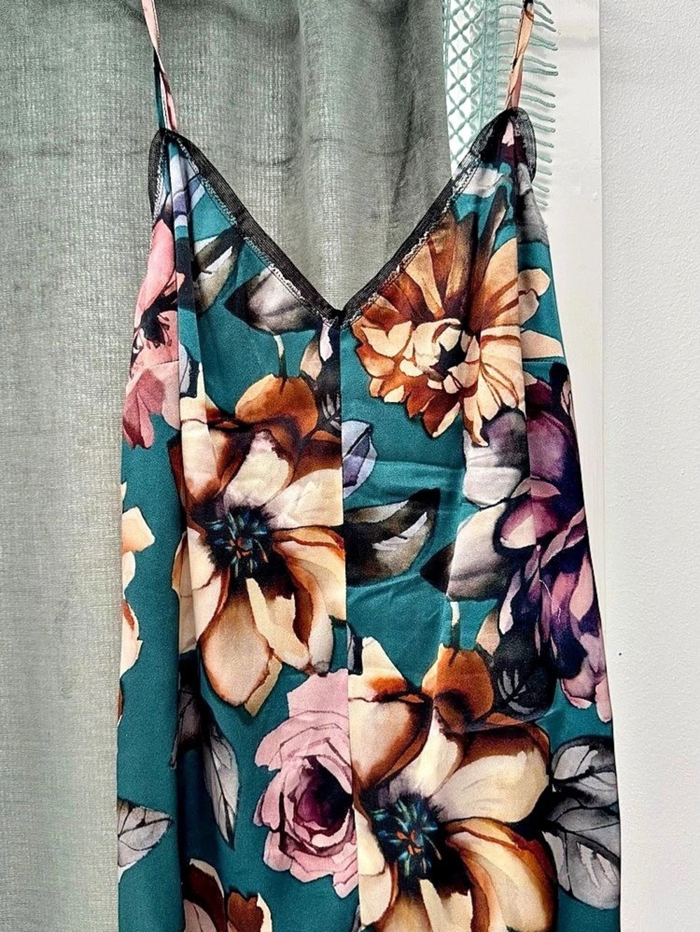 D&G Floral Camisole in Green & Pink Size 46